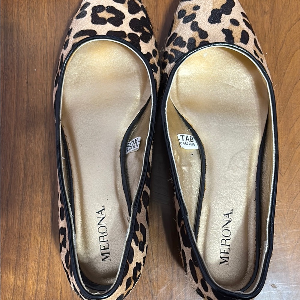 Merona Brown and Black Leopard Print Flats - Picture 5 of 5